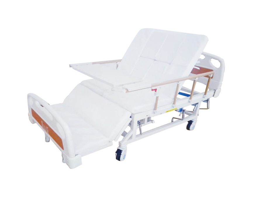 BR-C5 ABS床頭手搖翻身護(hù)理床(四角剎車、四檔護(hù)欄)